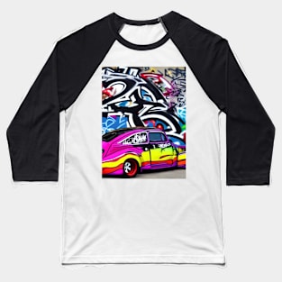 Graffiti Hotrod Baseball T-Shirt